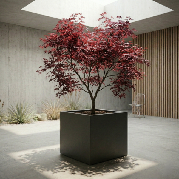 Cube - Pflanzentopf aus Aluminium