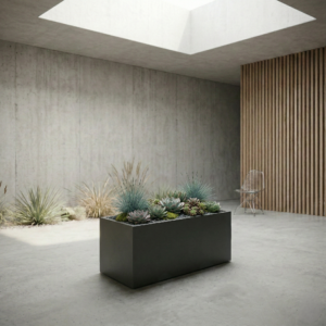 Line - Pflanzentopf aus Aluminium – Bild 1