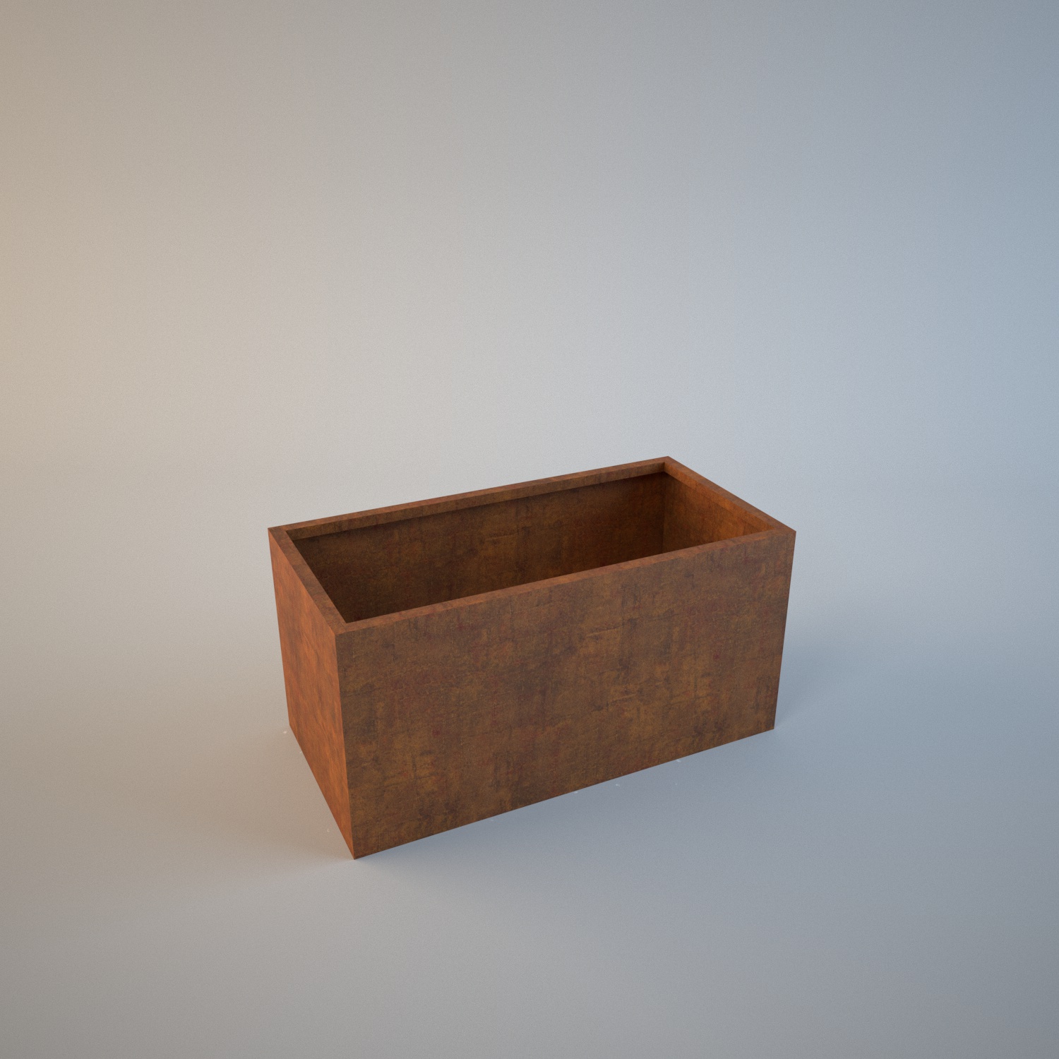 Line - Pflanzentopf aus Cortenstahl – Bild 1