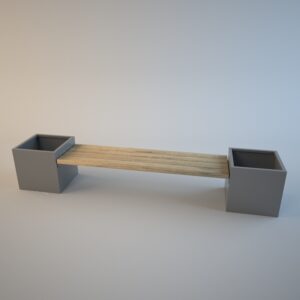 FloraLine - Sitzbank mit Pflanzkübeln – Bild 5