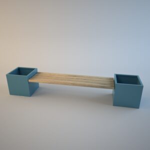 FloraLine - Sitzbank mit Pflanzkübeln – Bild 3